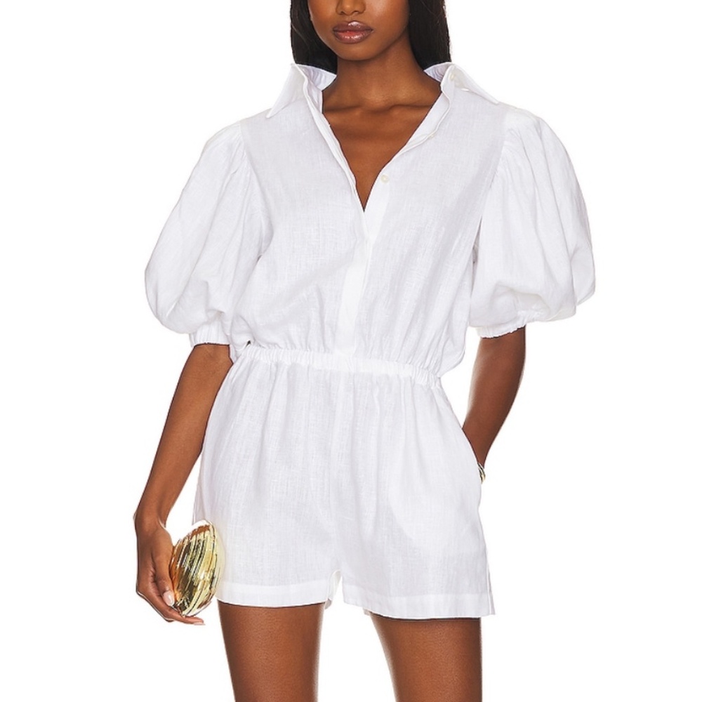 THE FEMM Romper Zoe Mini (White, XS)